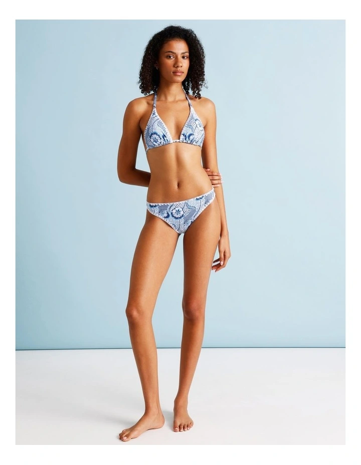 Blue Lagoon Brooke Crochet Swim Bottom in Coastal Patchwork Print image 3
