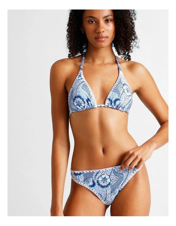 Blue Lagoon Brooke Crochet Swim Bottom in Coastal Patchwork Print image 4