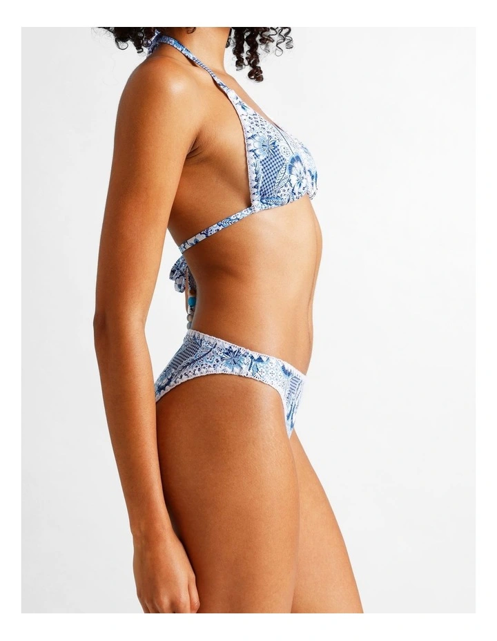 Blue Lagoon Brooke Crochet Swim Bottom in Coastal Patchwork Print image 5