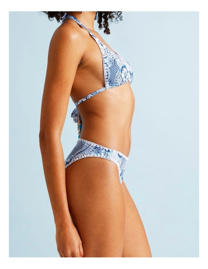 Blue Lagoon Brooke Crochet Swim Bottom in Coastal Patchwork Print image 5