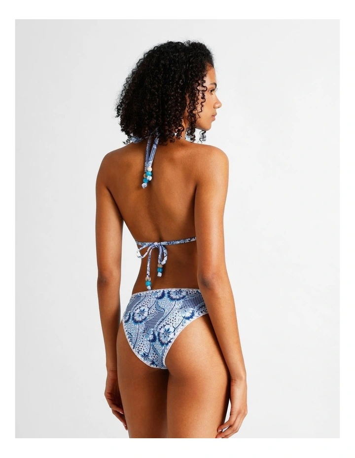 Blue Lagoon Brooke Crochet Swim Bottom in Coastal Patchwork Print image 6