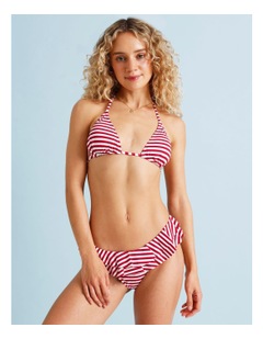 Chloe & Lola Lola Fifi Frill Swim Bottom in Chilli Red Stripe