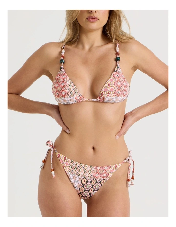 Karina Bikini Bottom in Painted Patchwork Print image 3