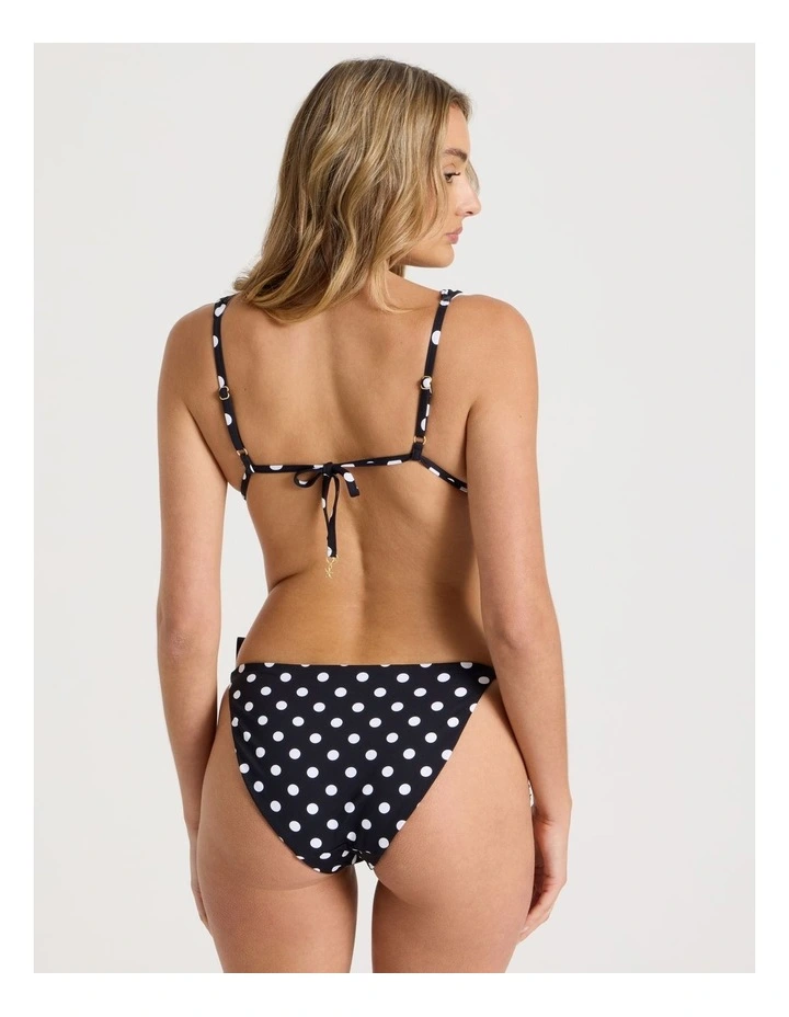 Karina Reversible Bikini Bottom in Liquorice Spot Print image 5