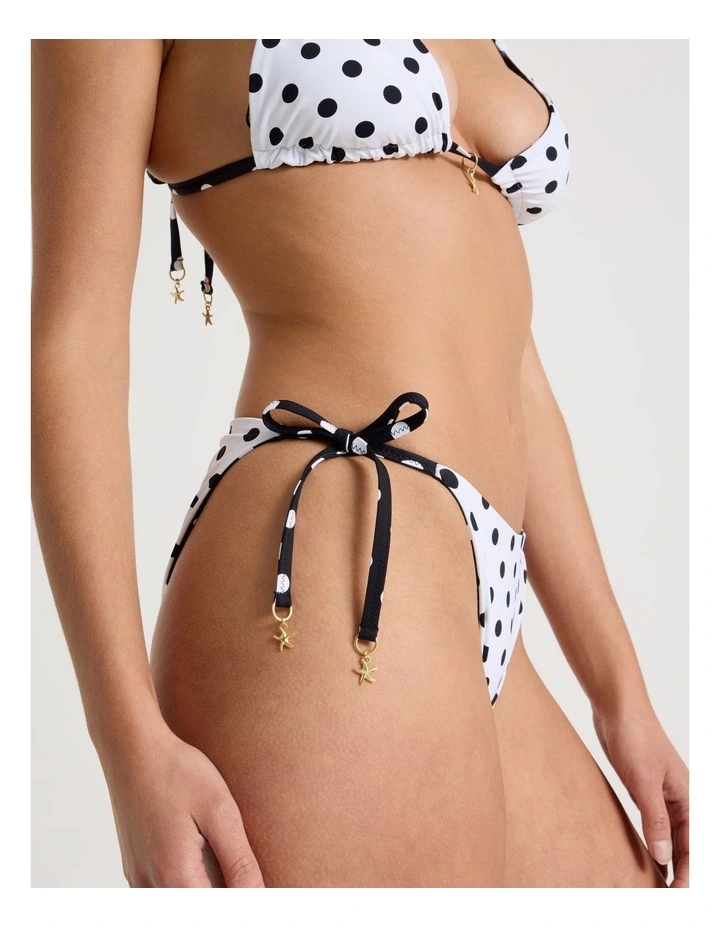 Karina Reversible Bikini Bottom in Liquorice Spot Print image 6