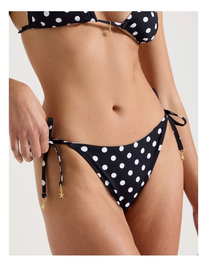 Karina Reversible Bikini Bottom in Liquorice Spot Print image 7