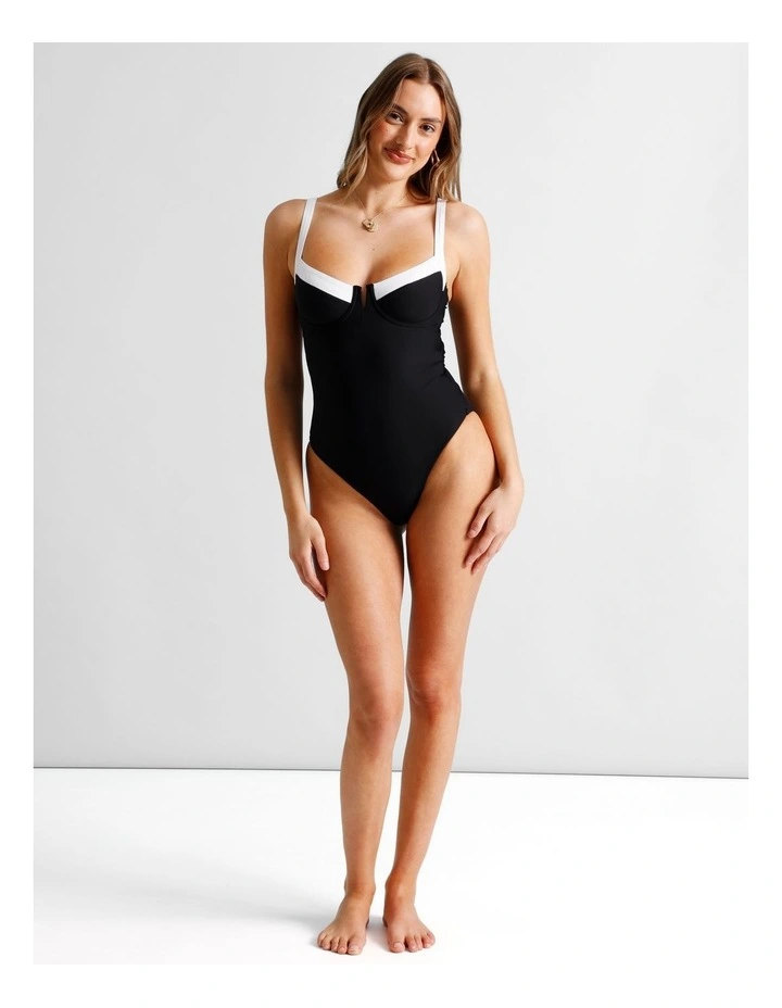 Lulu Swimsuit in Black/White image 1