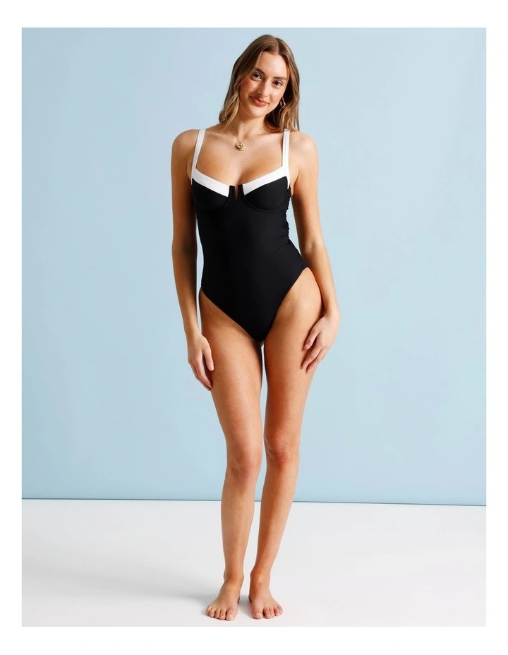Lulu Swimsuit in Black/White image 1