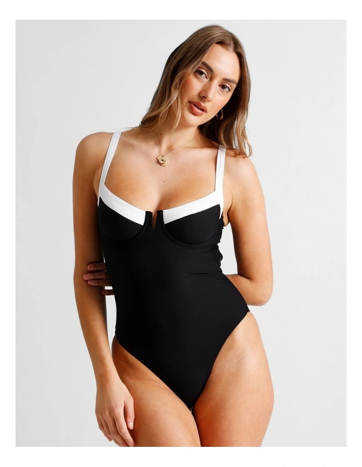 Lulu Swimsuit in Black/White image 2
