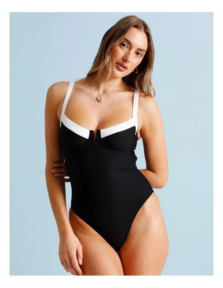 Lulu Swimsuit in Black/White image 2