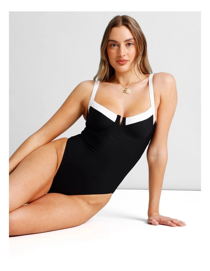Lulu Swimsuit in Black/White image 3