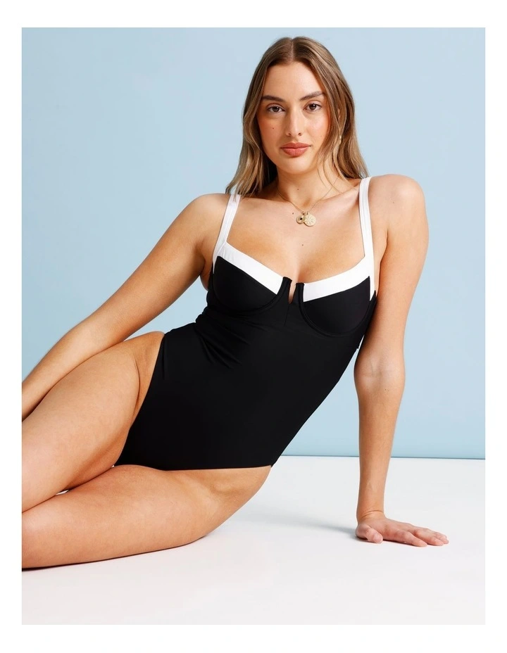 Lulu Swimsuit in Black/White image 3