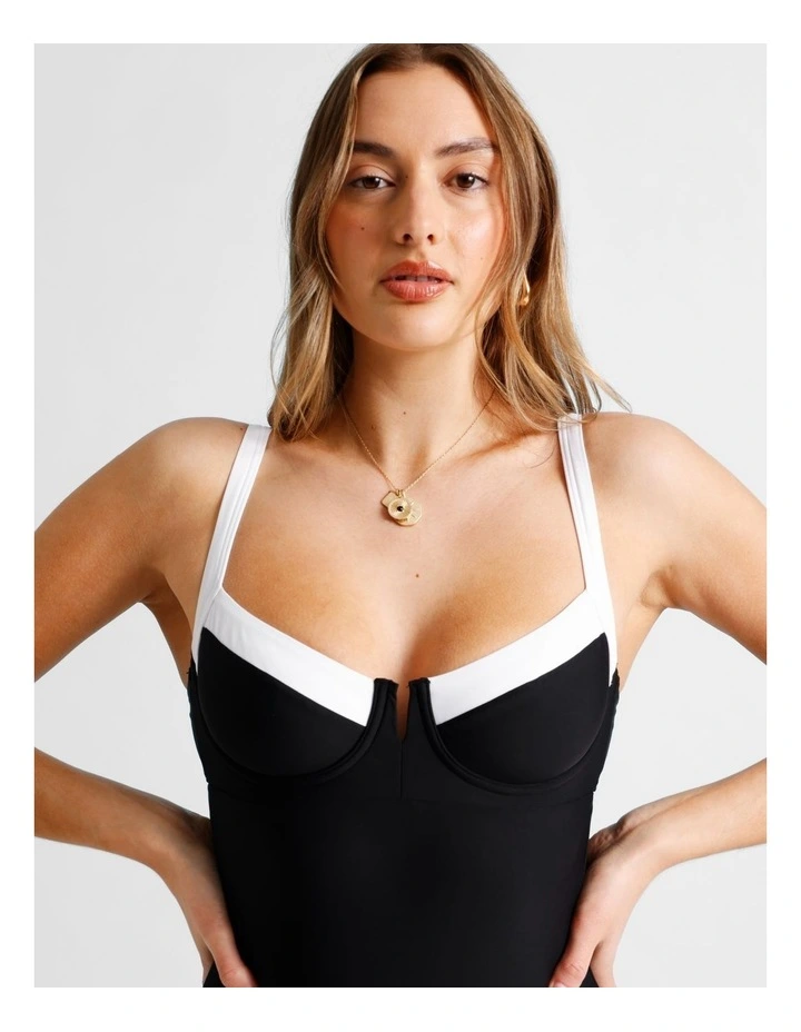 Lulu Swimsuit in Black/White image 5