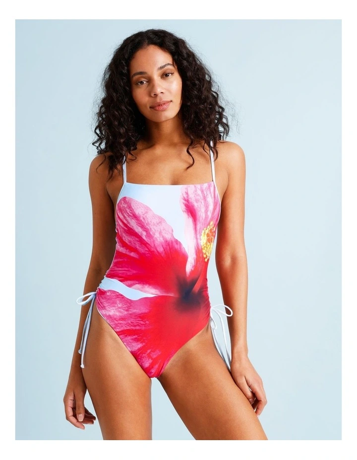 Cosmopolitan Robyn Reversible Swimsuit in Graphic Floral Print image 1