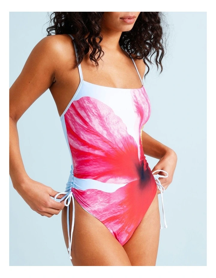 Cosmopolitan Robyn Reversible Swimsuit in Graphic Floral Print image 4