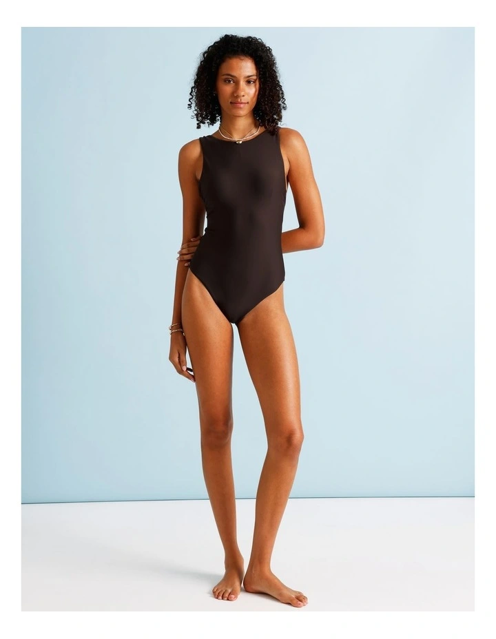 Cocoa Butter Amy Swimsuit in Coffee Bean image 2