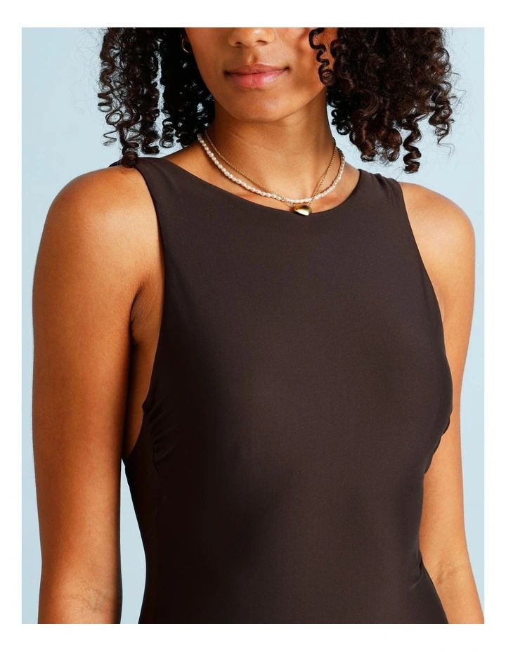 Cocoa Butter Amy Swimsuit in Coffee Bean image 3