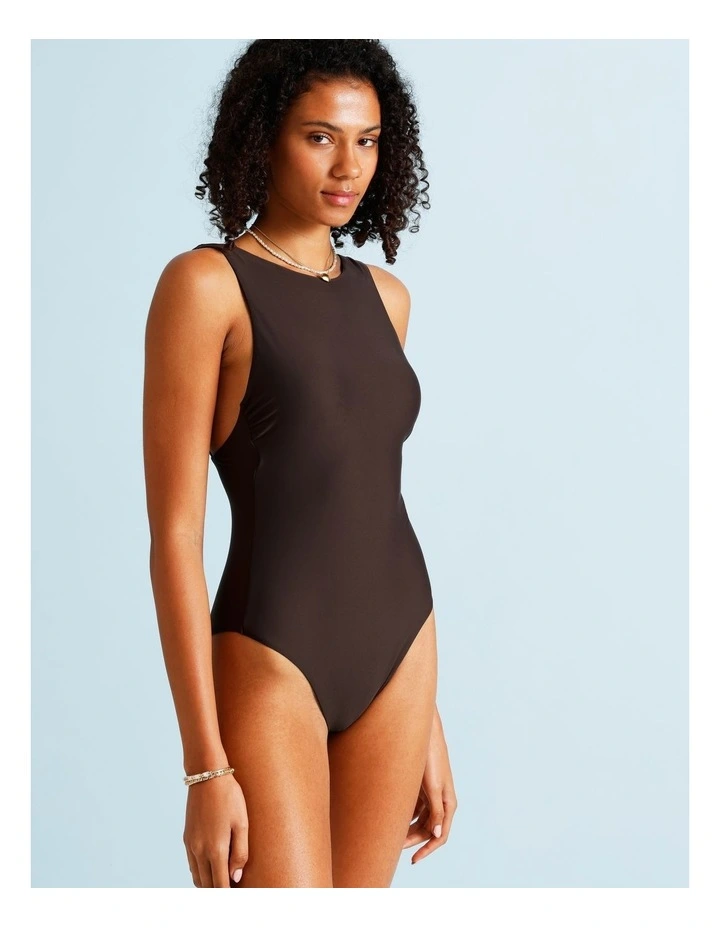 Cocoa Butter Amy Swimsuit in Coffee Bean image 5