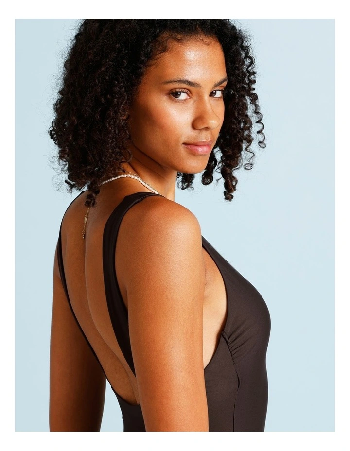 Cocoa Butter Amy Swimsuit in Coffee Bean image 6