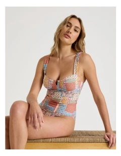 Summer Spritz Lara Swimsuit in Summer Paisley Print