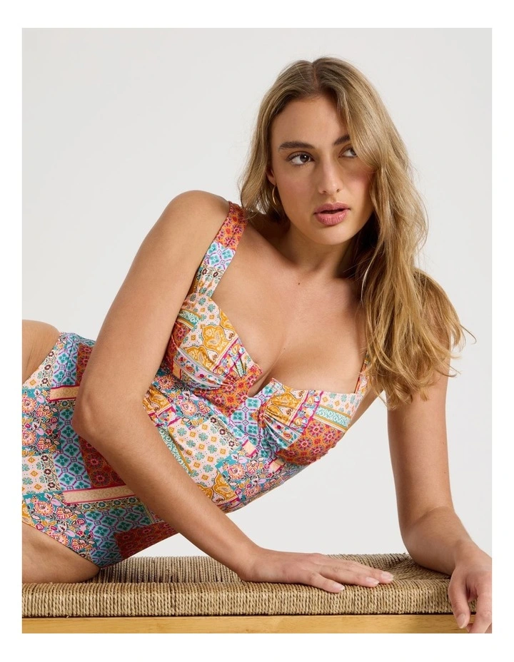 Summer Spritz Lara Swimsuit in Summer Paisley Print image 2