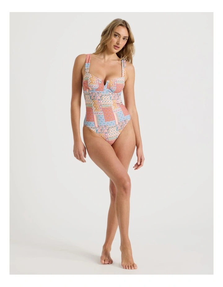 Summer Spritz Lara Swimsuit in Summer Paisley Print image 3