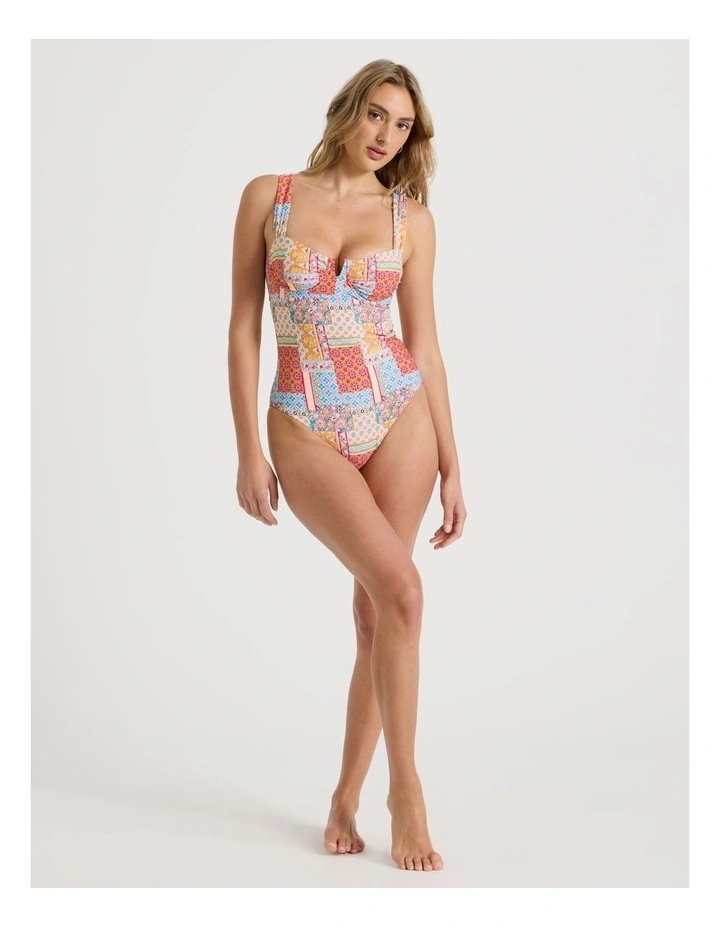 Summer Spritz Lara Swimsuit in Summer Paisley Print image 3