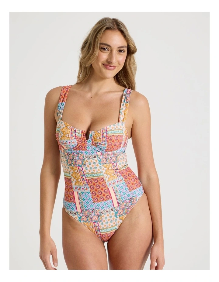 Summer Spritz Lara Swimsuit in Summer Paisley Print image 4