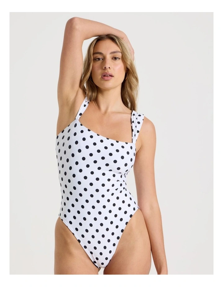 Isla Reversible Swimsuit in Liquorice Spot Print image 2