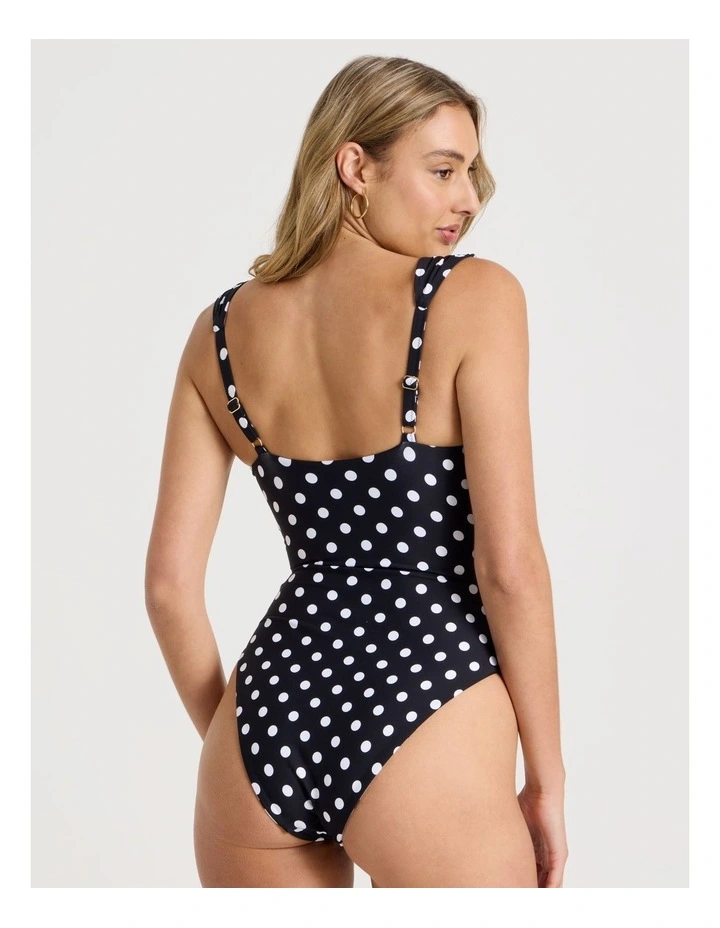 Isla Reversible Swimsuit in Liquorice Spot Print image 5