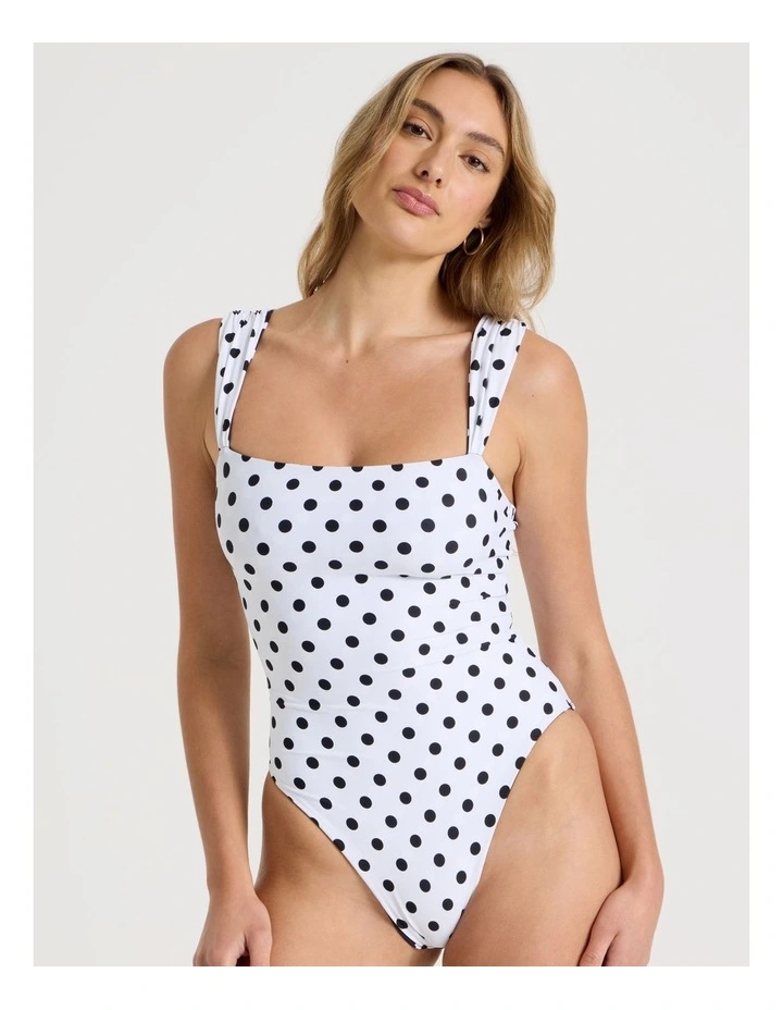 Isla Reversible Swimsuit in Liquorice Spot Print image 6
