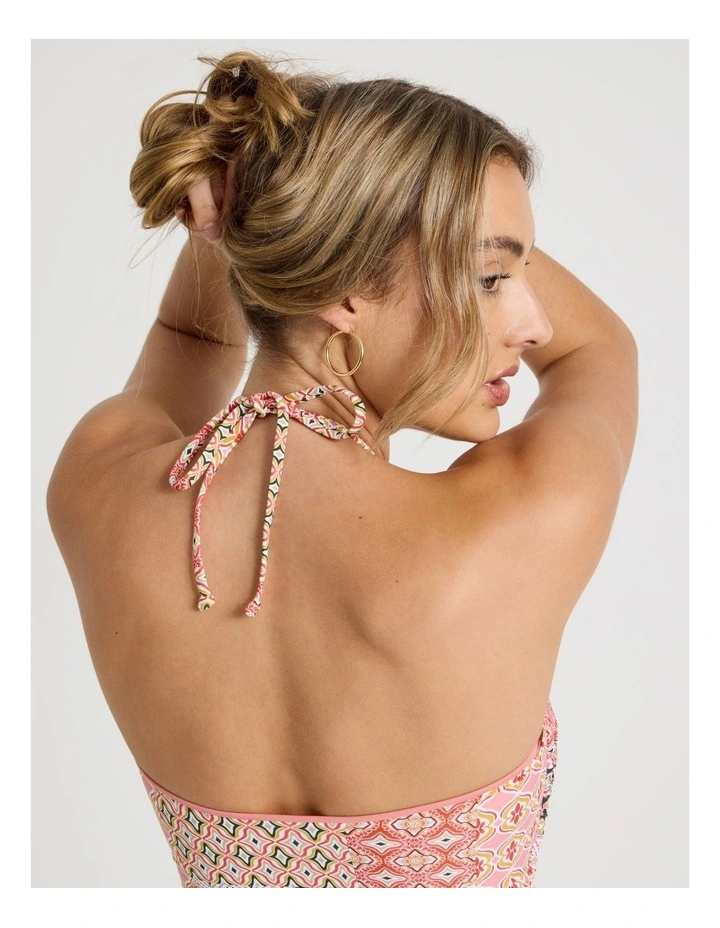 Elle Swimsuit in Painted Patchwork Print image 4