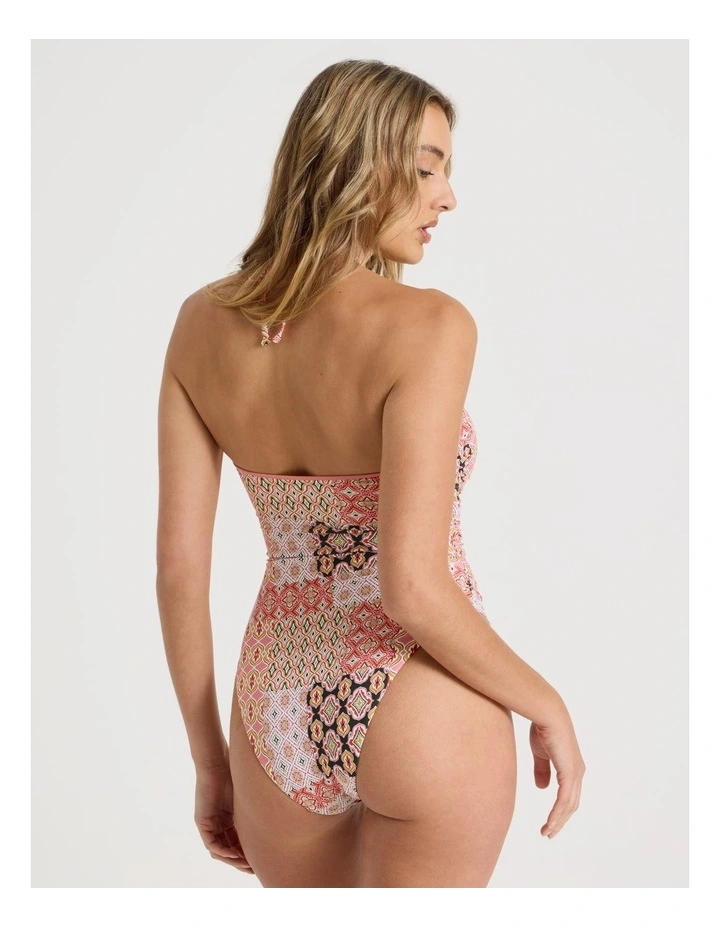 Elle Swimsuit in Painted Patchwork Print image 6