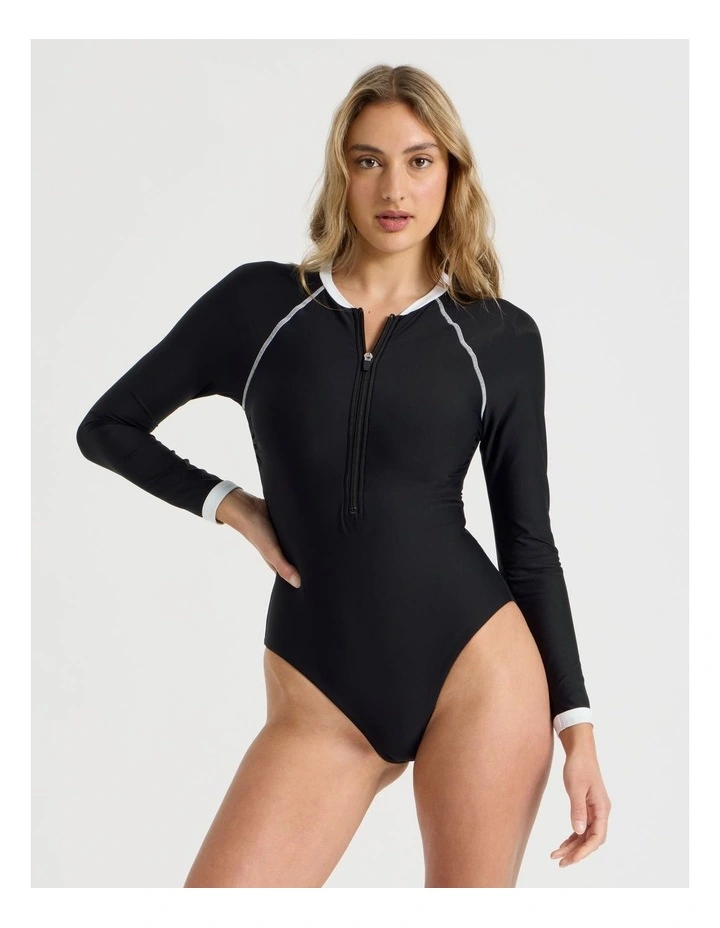 Gia Rashie Swimsuit in Liquorice image 3