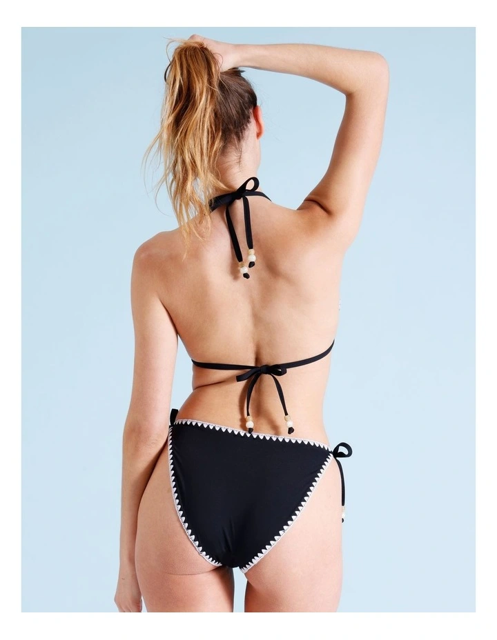 Rosie Bikini Top in Black/Ecru image 5