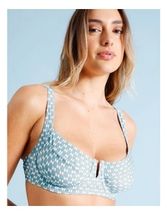 Lucy Fuller Bust Bikini Top in Geo Print