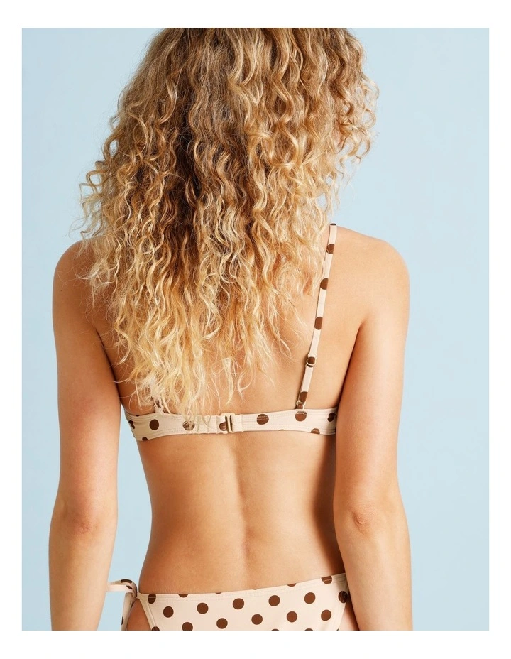 Florence Bikini Top in Vanilla Spot Print image 6