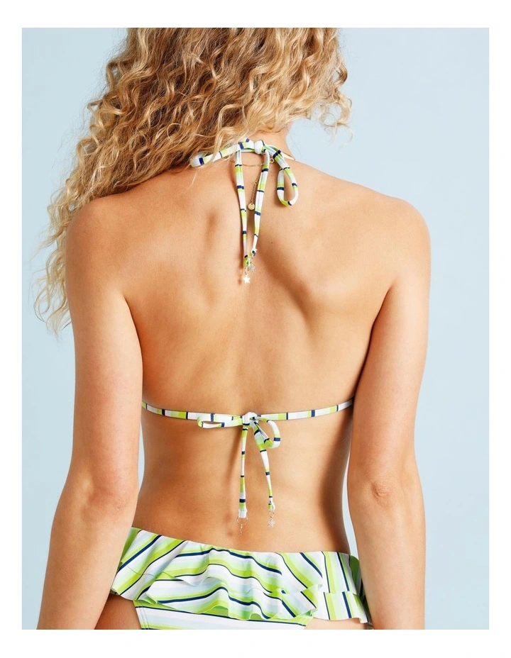 Kiara Bikini Top in Apple Stripe Print image 5