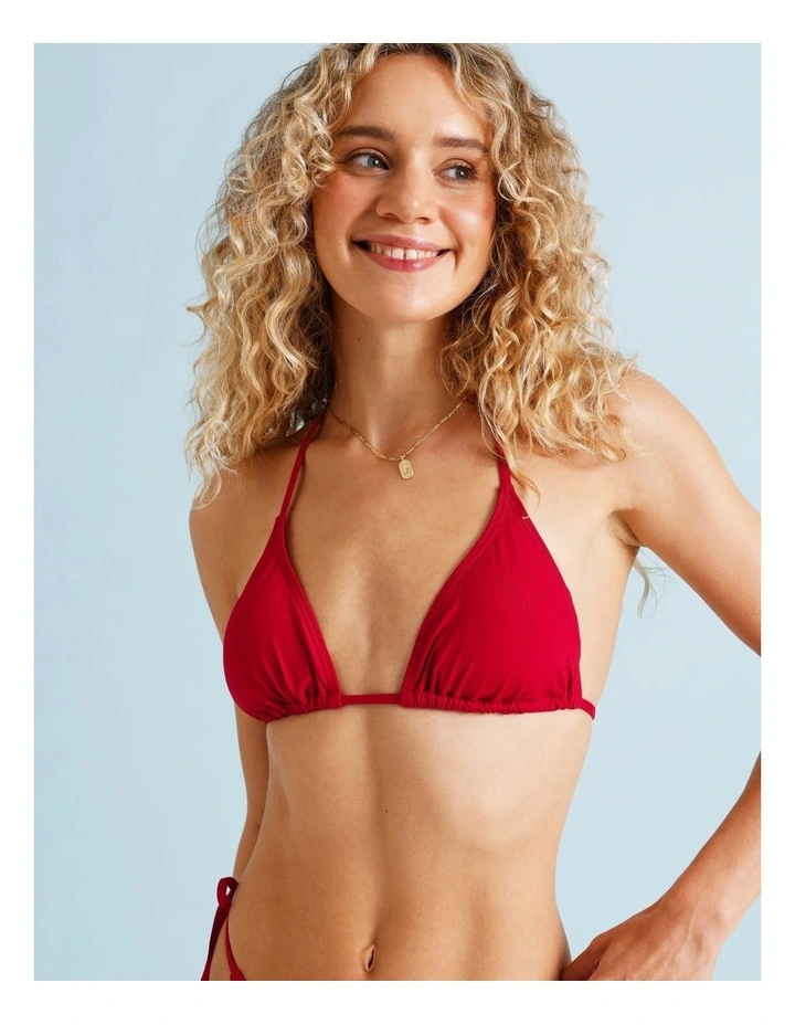 Kiara Bikini Top in Chilli Red image 2