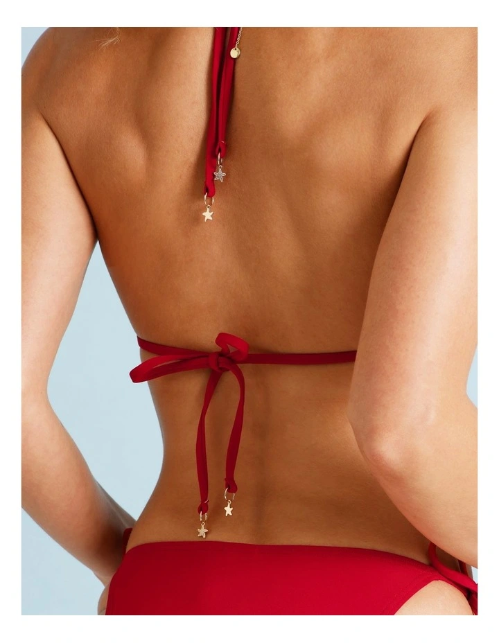 Kiara Bikini Top in Chilli Red image 6