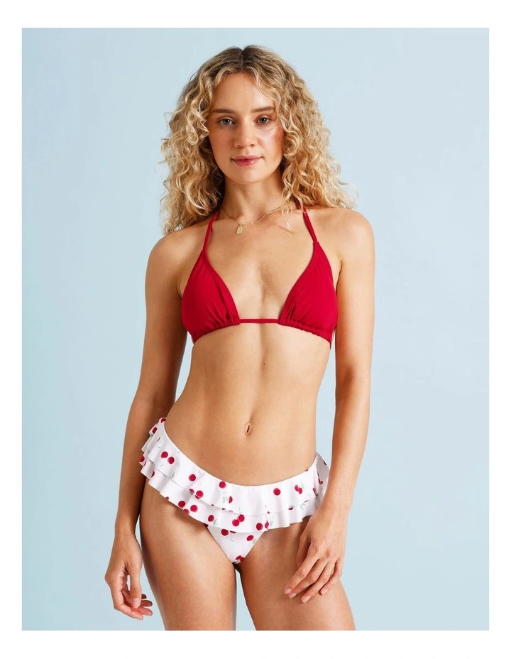 Kiara Bikini Top in Chilli Red image 7