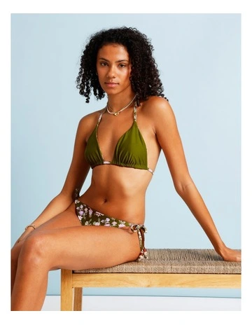 Olive Garden Rosie Reversible Bikini Top in Olive Garden Print