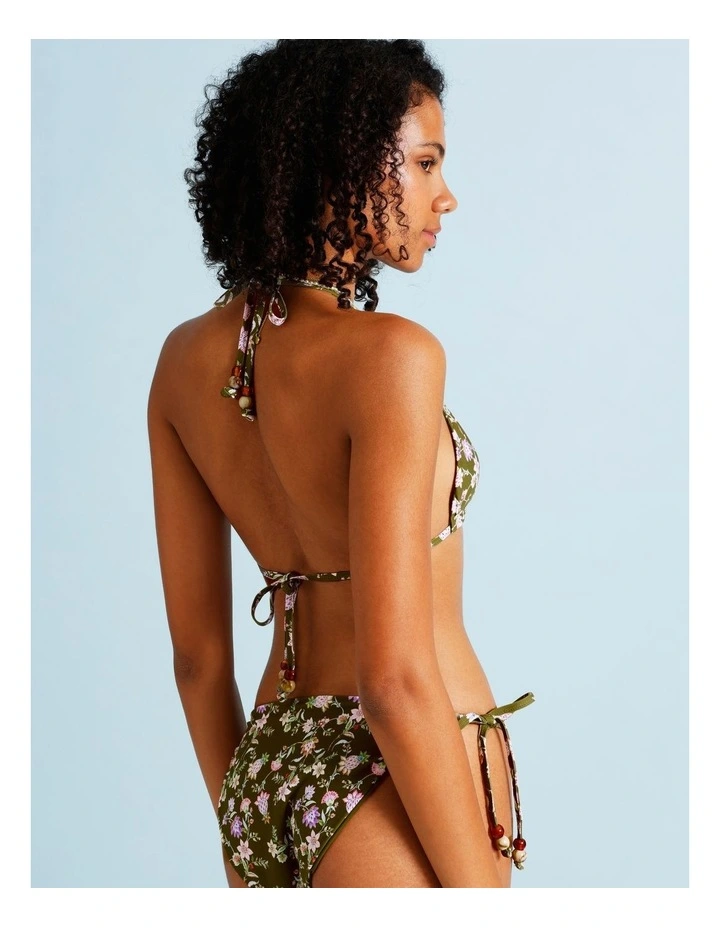 Olive Garden Rosie Reversible Bikini Top in Olive Garden Print image 4