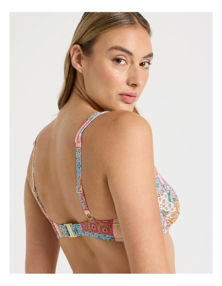 Summer Spritz Lara Bikini Top in Summer Paisley Print image 4