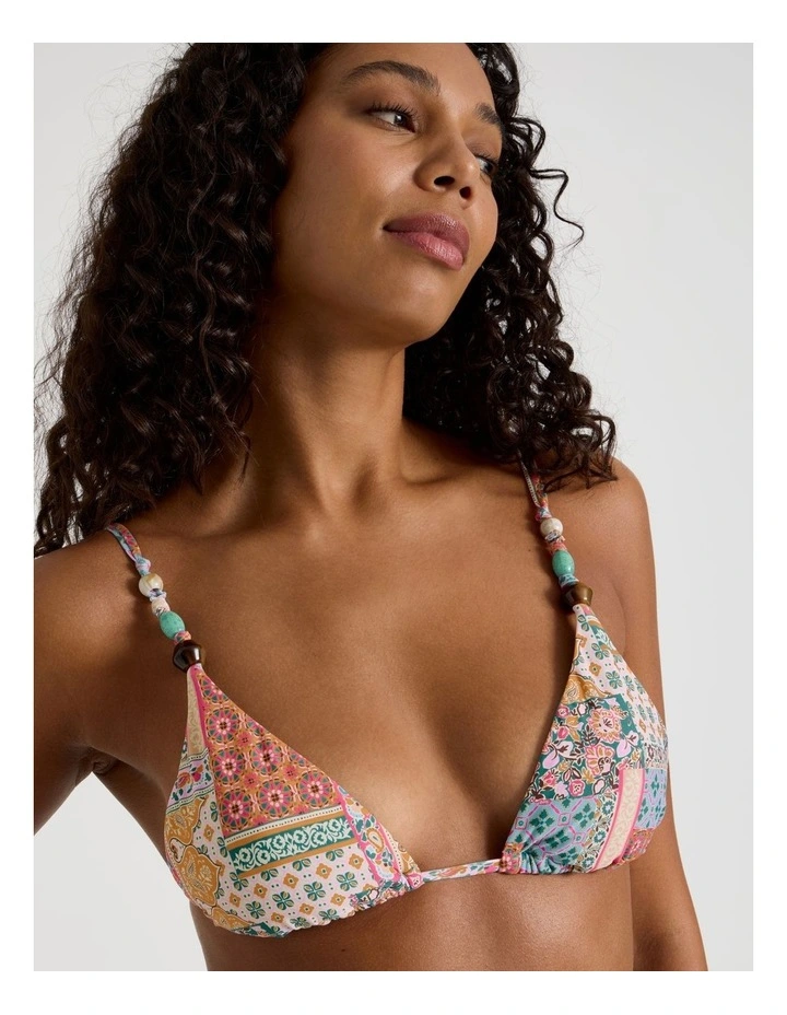 Summer Spritz Milly Bikini Top in Summer Paisley Print image 2