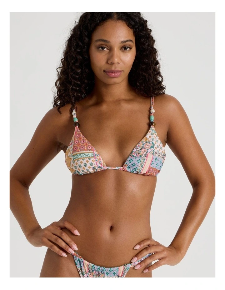 Summer Spritz Milly Bikini Top in Summer Paisley Print image 4