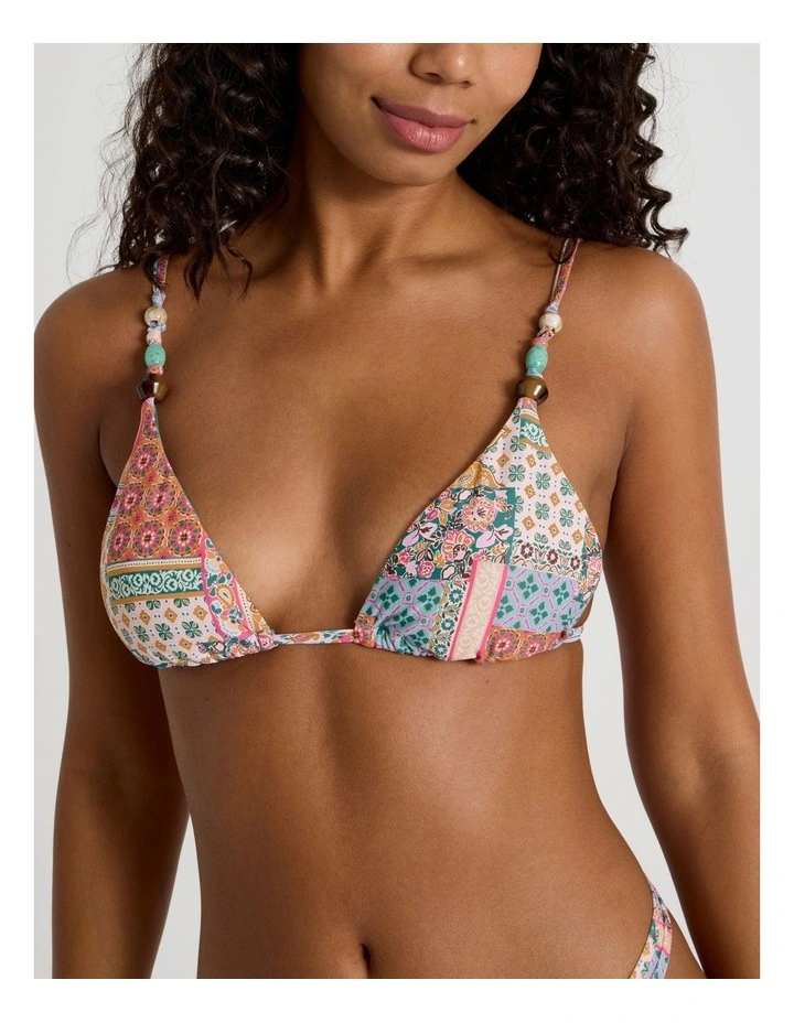 Summer Spritz Milly Bikini Top in Summer Paisley Print image 5