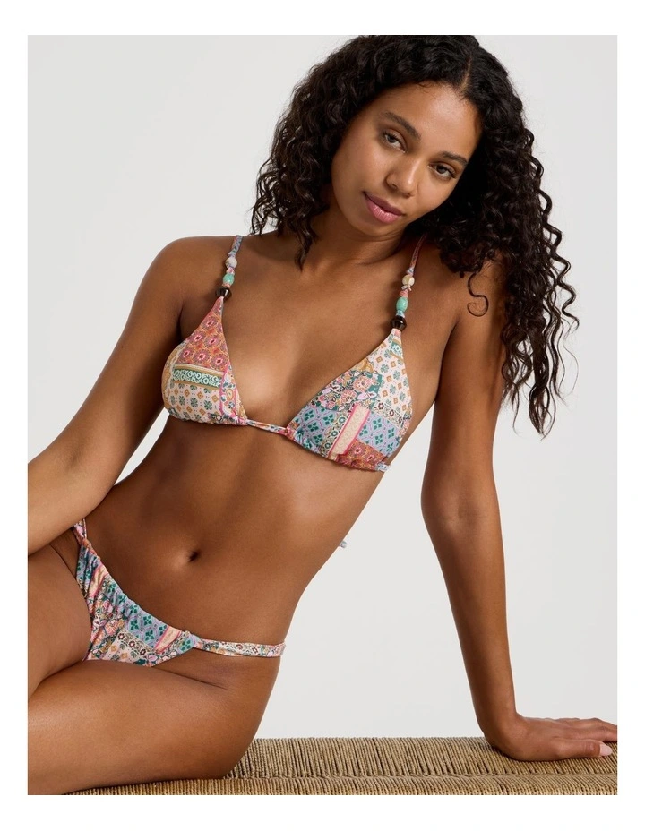 Summer Spritz Milly Bikini Top in Summer Paisley Print image 7