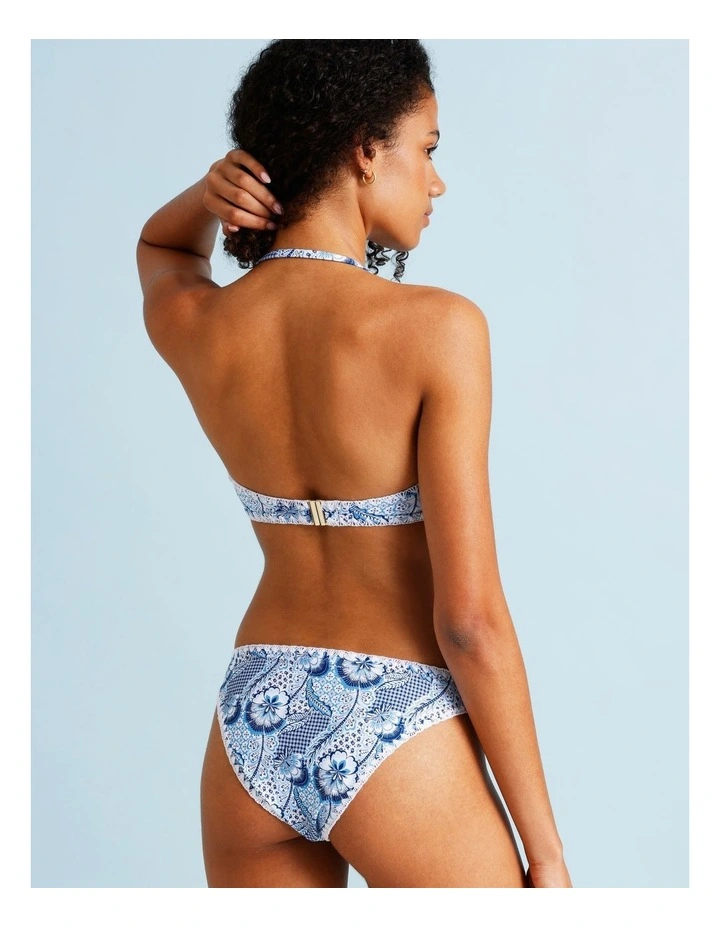 Blue Lagoon Billie Crochet Swim Top in Coastal Patchwork Print image 6