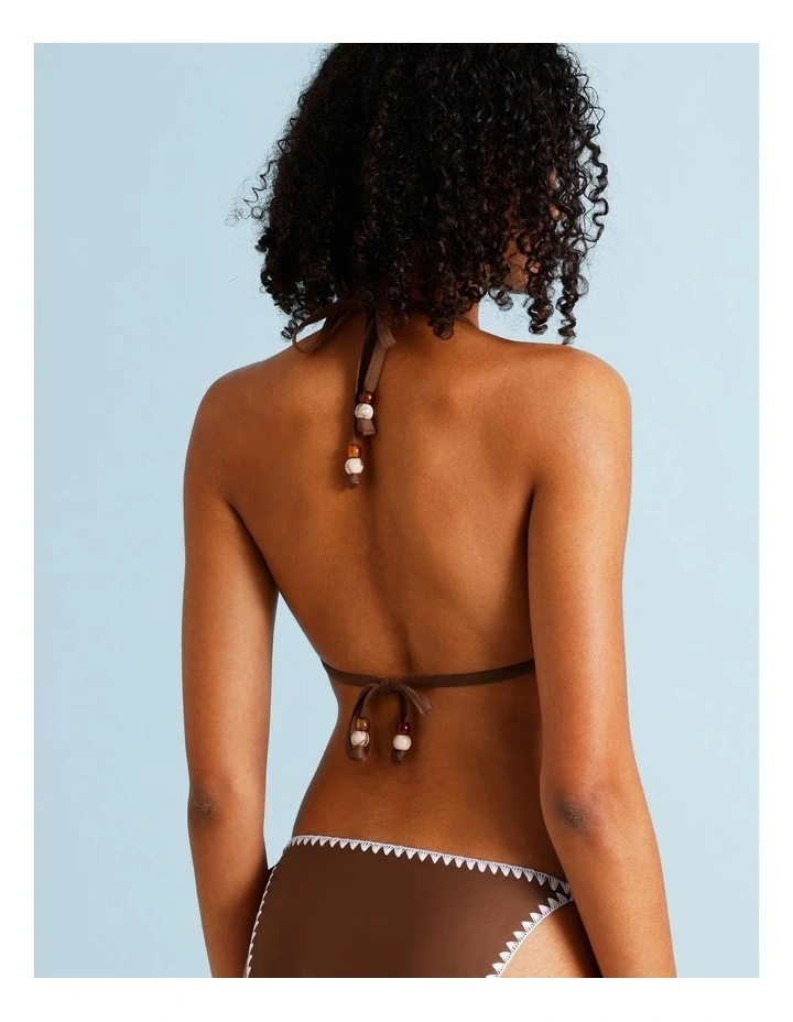 Rosie Crochet Bikini Top in Choc Vanilla image 6